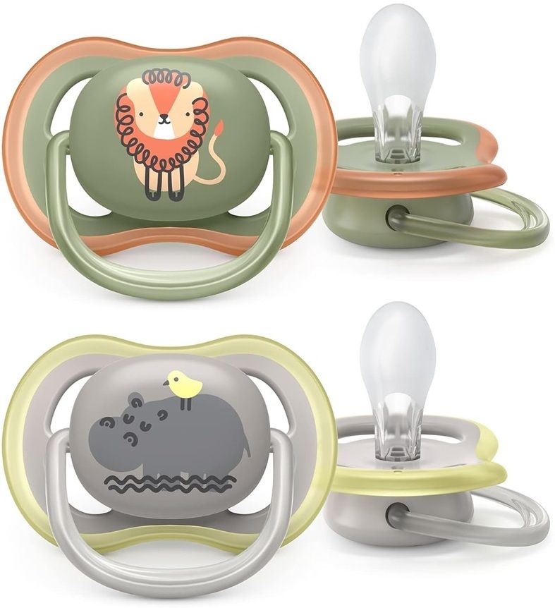 philips avent Orthodontic Ultra Air Pacifiers|BPA Free| 6-18 months| Pack of 2 Teether/ Soother-picture-2