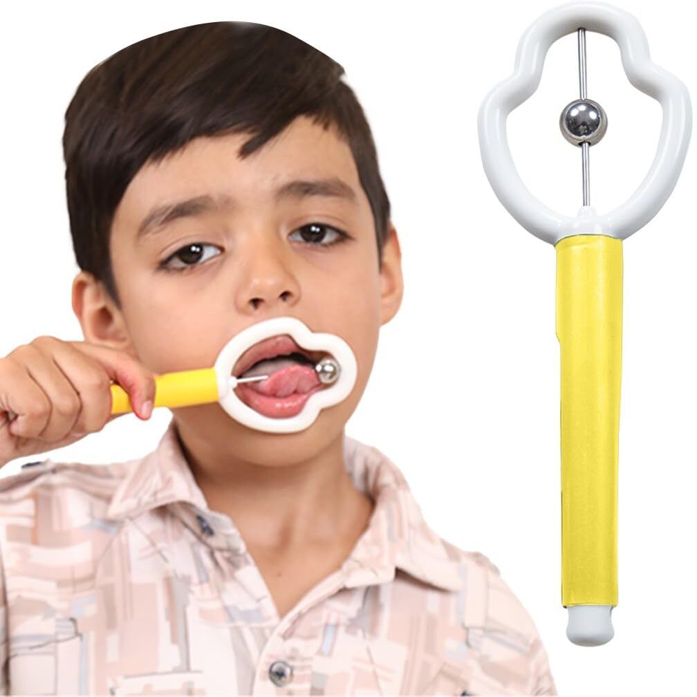 abley's Yellow Tongue Training Tool - Professional Oral Motor Aid Teether-picture-22