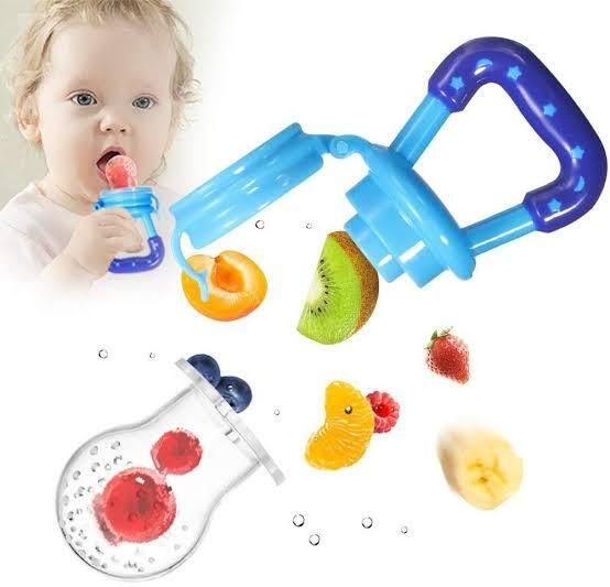 Baby Fresh Food Feeder with Safety Cap, Soothing Teether Pacifier Soother Feeder-image-19