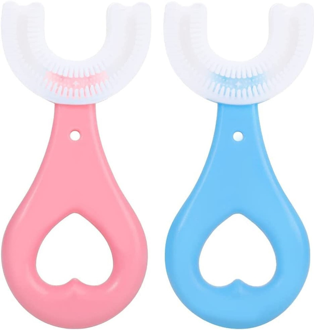 rakipemh 360° U-Shape Silicone Toothbrush for Toddlers Teether and Feeder image 1