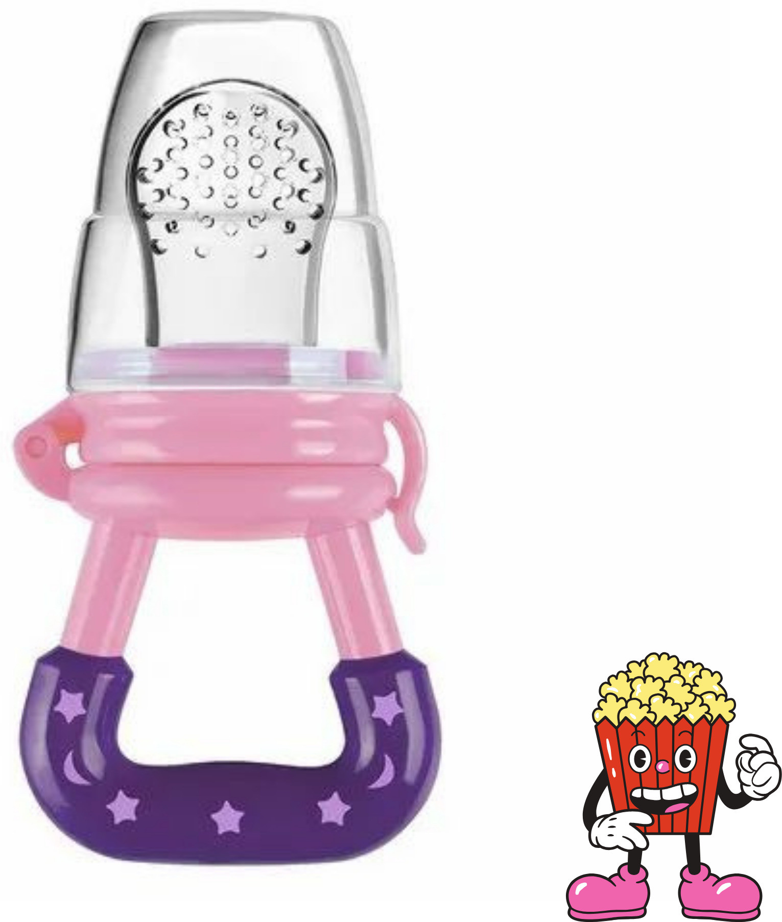 aapni dukan SST Sales Baby Food And Fruit Nibbler & Pacifier Teether BPA Free Nibbler BN191 Feeder image 1