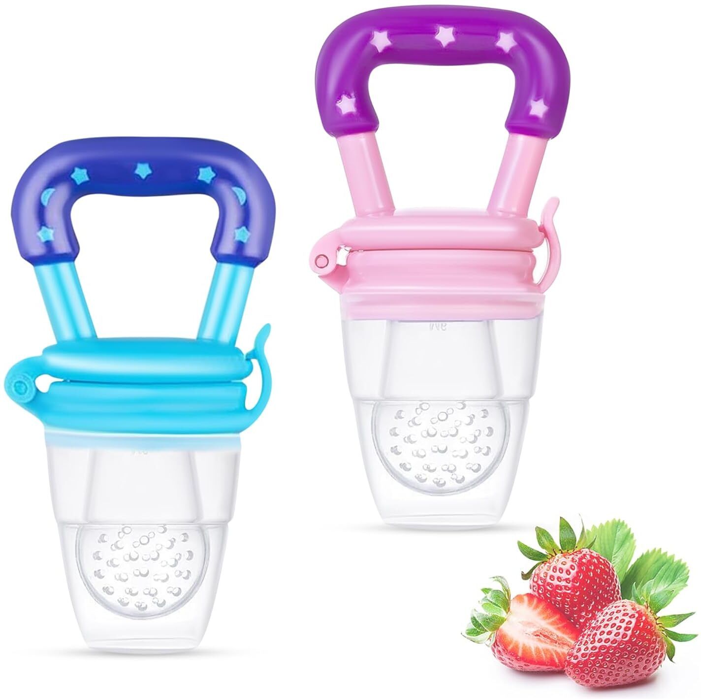 Baby fruit Feeder/BPA Free/Food Feeder/Silicone Food Nibbler/ Feeder (Multiple) Soother