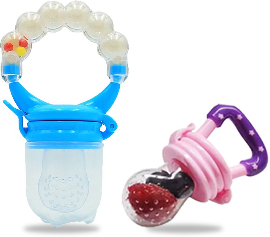 Baby Pacifier New Born With Rattle Handle Silicone Fresh Fruit Safe Kids Soother-image-43