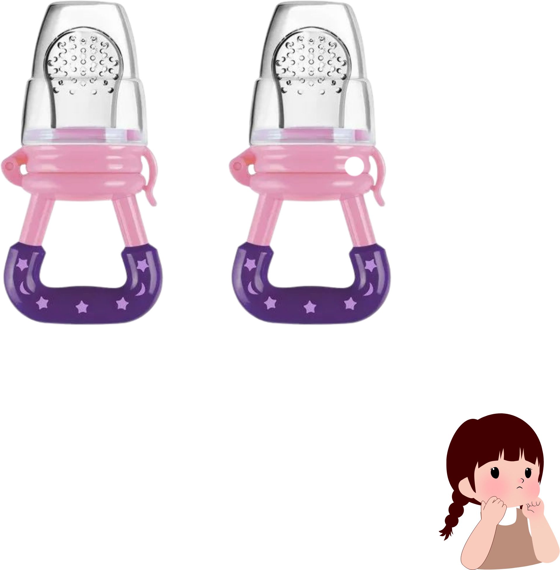aapni dukan SST Sales Baby Food And Fruit Nibbler & Pacifier Teether BPA Free Nibbler TH87 Feeder-picture-20