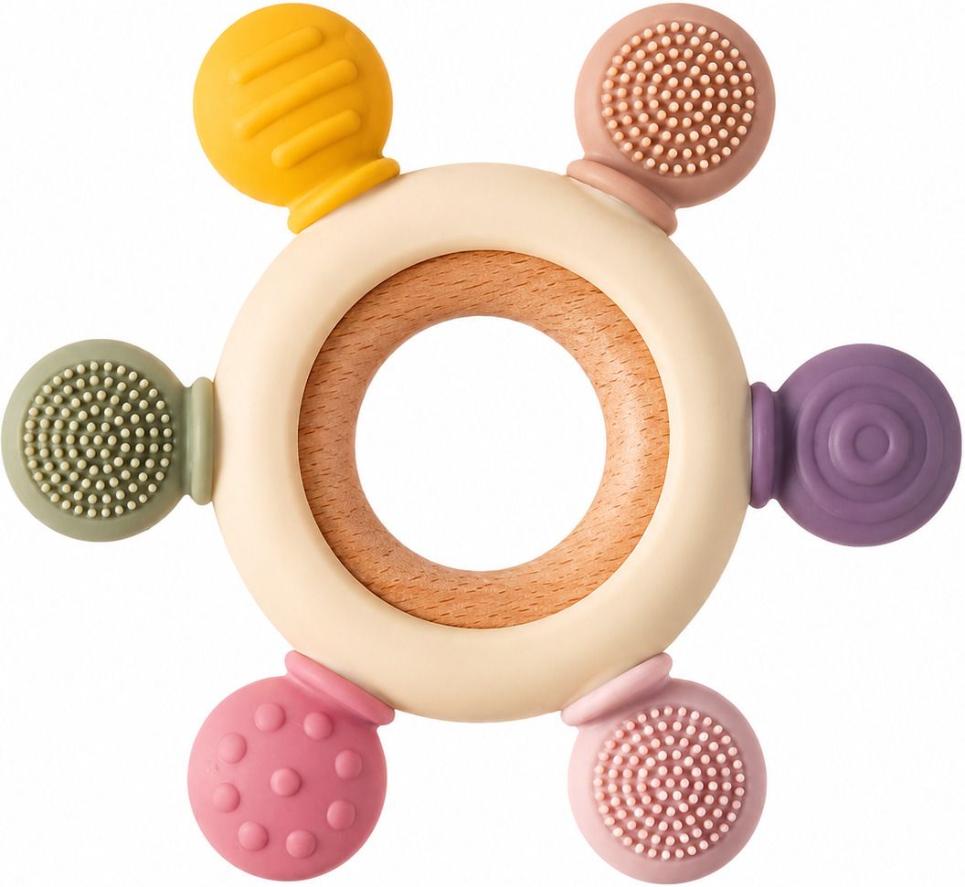 Baby Silicone Teether Ring Teether-image-47