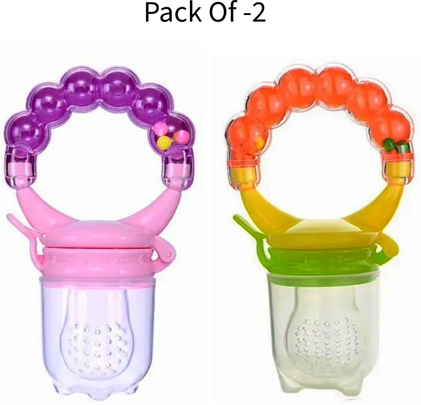ambiaim international Baby Ring Style Food Feeder Nibbler Pacifier Silicone Supplies Nipple Soother-picture-28