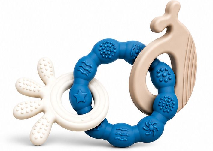 paritirth Baby Silicone Teething Ring Set Teether-picture-9