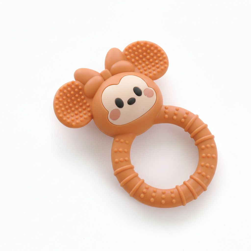 magic pebbles BPA Free Silicone Jhunjhun Teether |Easy to Grip Teether for Baby 3 to 24 Months Teether-picture-27