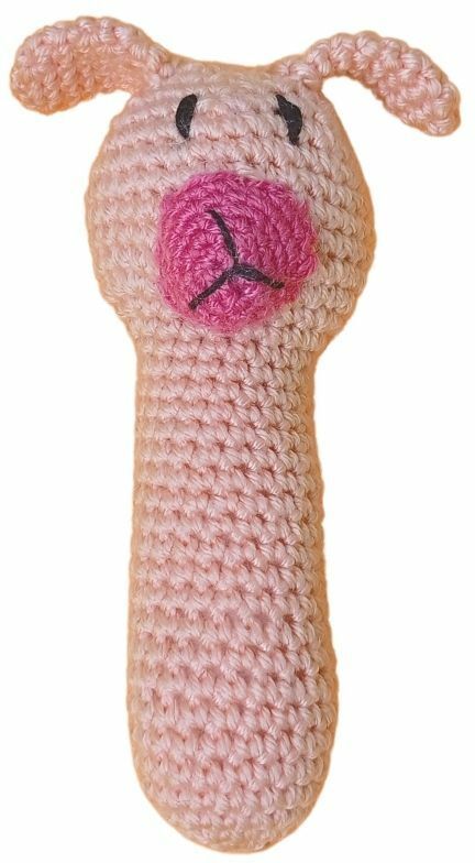 littleok Handmade Llama Crochet Rattle Toy Crochet Rattle For 6 To 12 Month babies Soother-picture-12