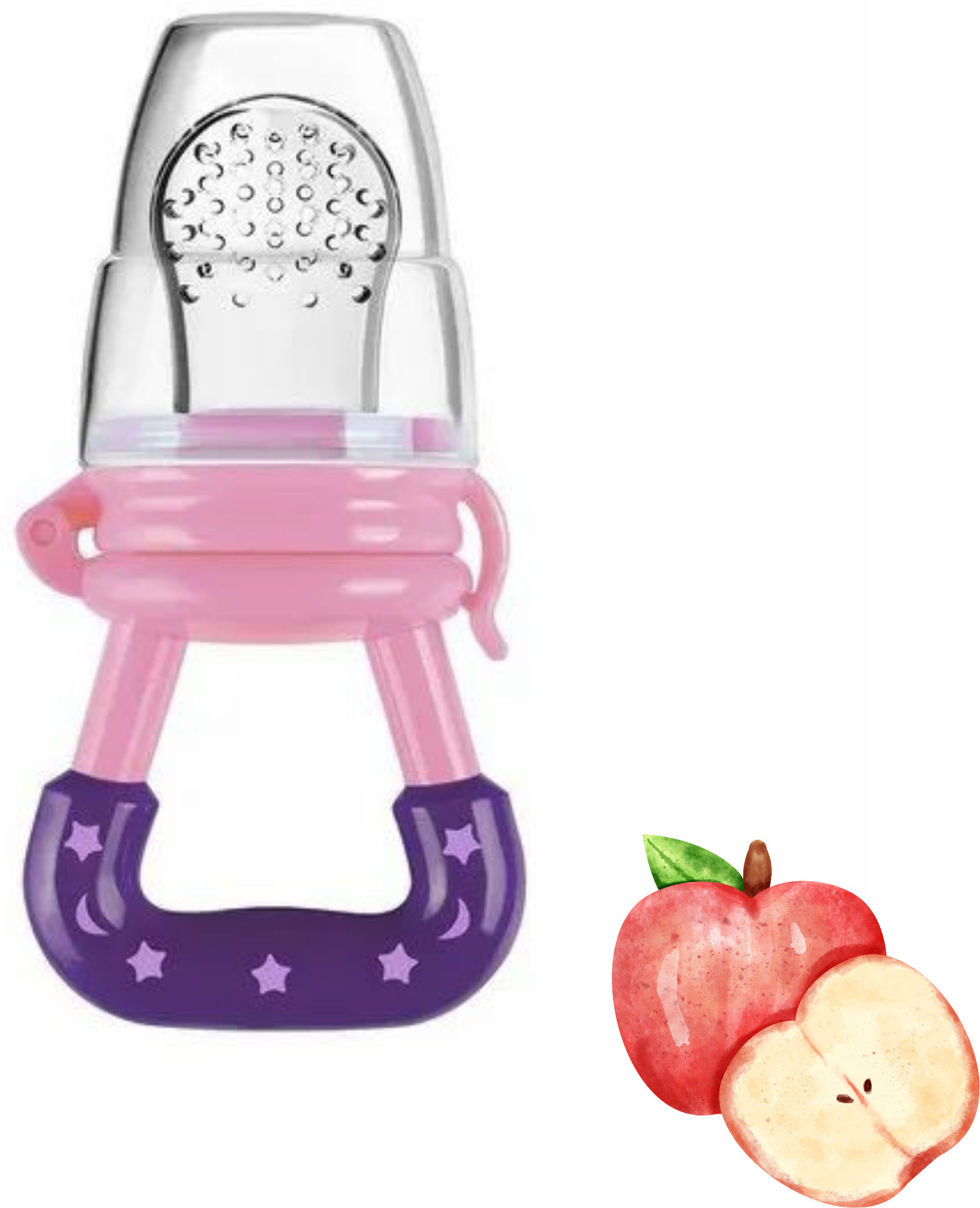 aapni dukan SST Sales Baby Food And Fruit Nibbler & Pacifier Teether BPA Free Nibbler NH109 Feeder image 1