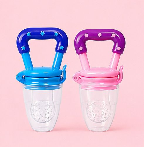 Baby Fruit & Food Feeder BPA Free Silicone Pacifier Easy Grip Pack of 2 Feeder-image-42