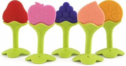 Silicon Baby Teethers For New born with Storage Box, BPA-Free, (3 Pcs) Teether Teether