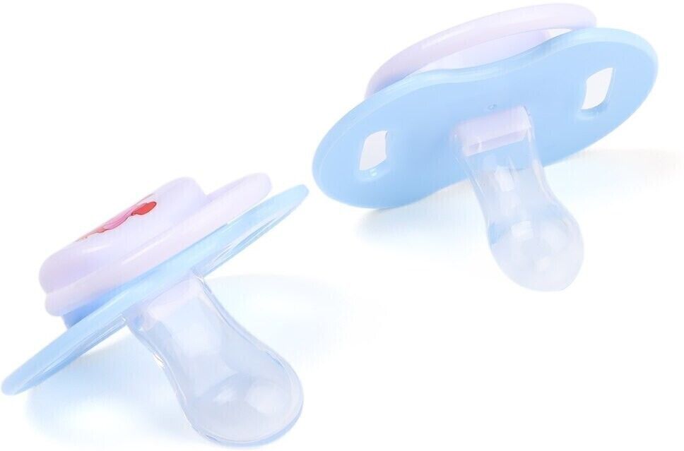lilz caress Non-Toxic BPA-Free Silicone Safe and Flexible Soft Nipple Baby Pacifier - Pack of 2 (EL-11) Soother-picture-15