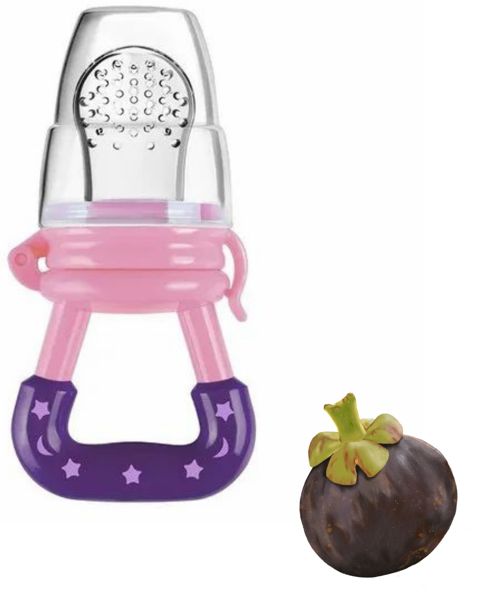 aapni dukan SST Sales Baby Food And Fruit Nibbler & Pacifier Teether BPA Free Nibbler NH156 Feeder image 1