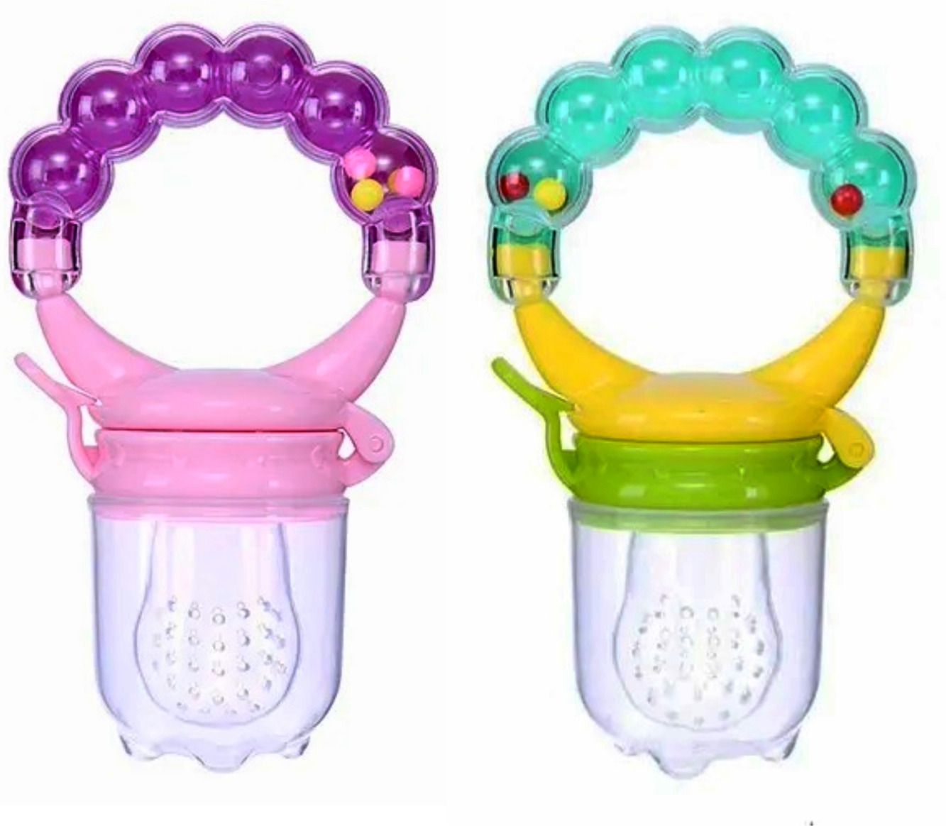 swito mart Baby Ring Style Food Feeder Soother Nibbler Pacifier Silicone Supplies Nipple Soother-picture-12