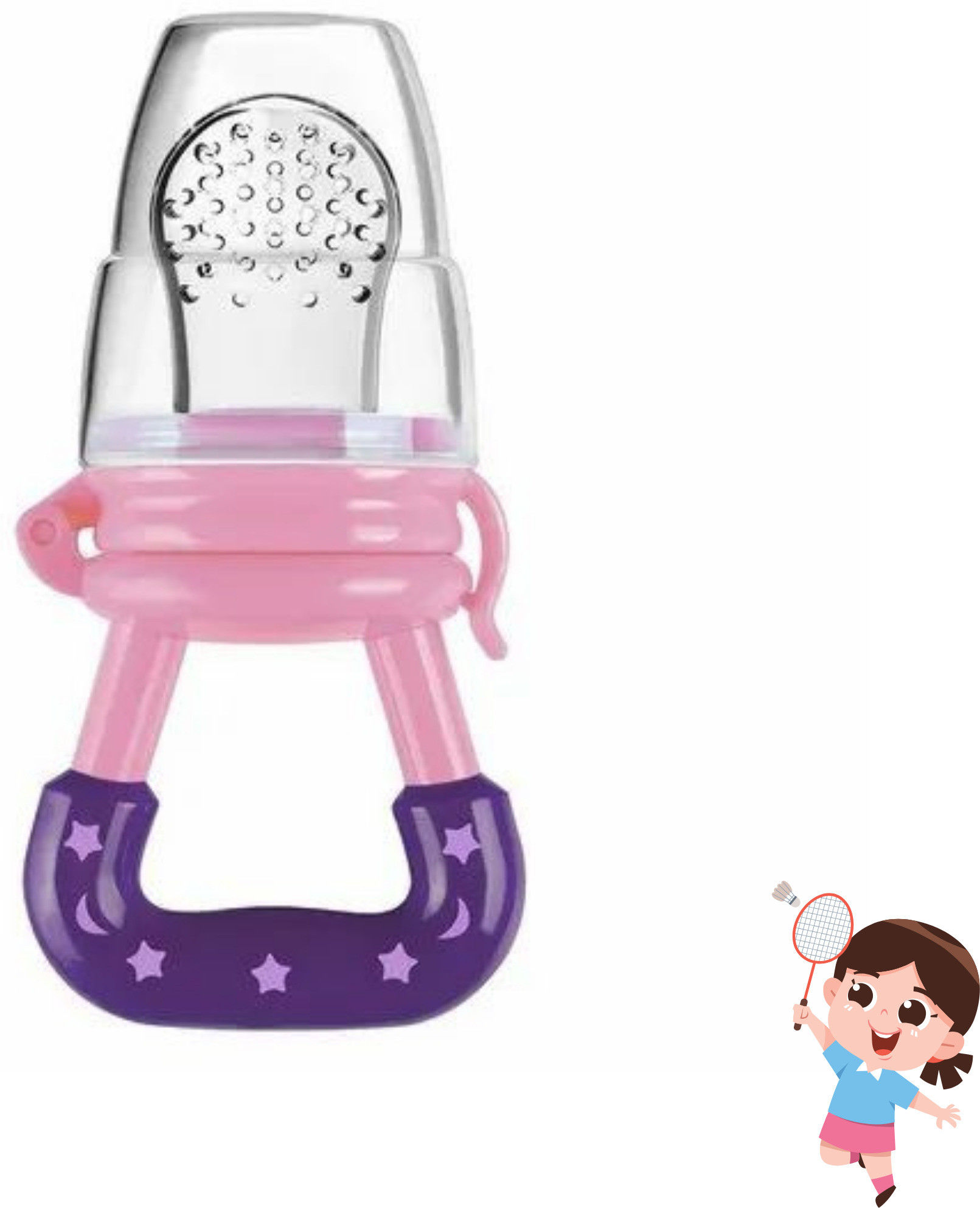 aapni dukan SST Sales Baby Food And Fruit Nibbler & Pacifier Teether BPA Free Nibbler BH68 Feeder image 1