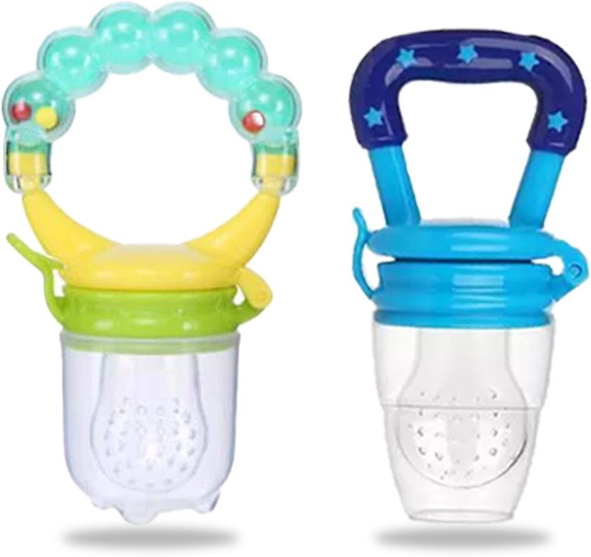 chinmay kids New Born Baby Pacifier With Rattle Handle Silicone Safe Fresh Fruit Feeder Soother-picture-14