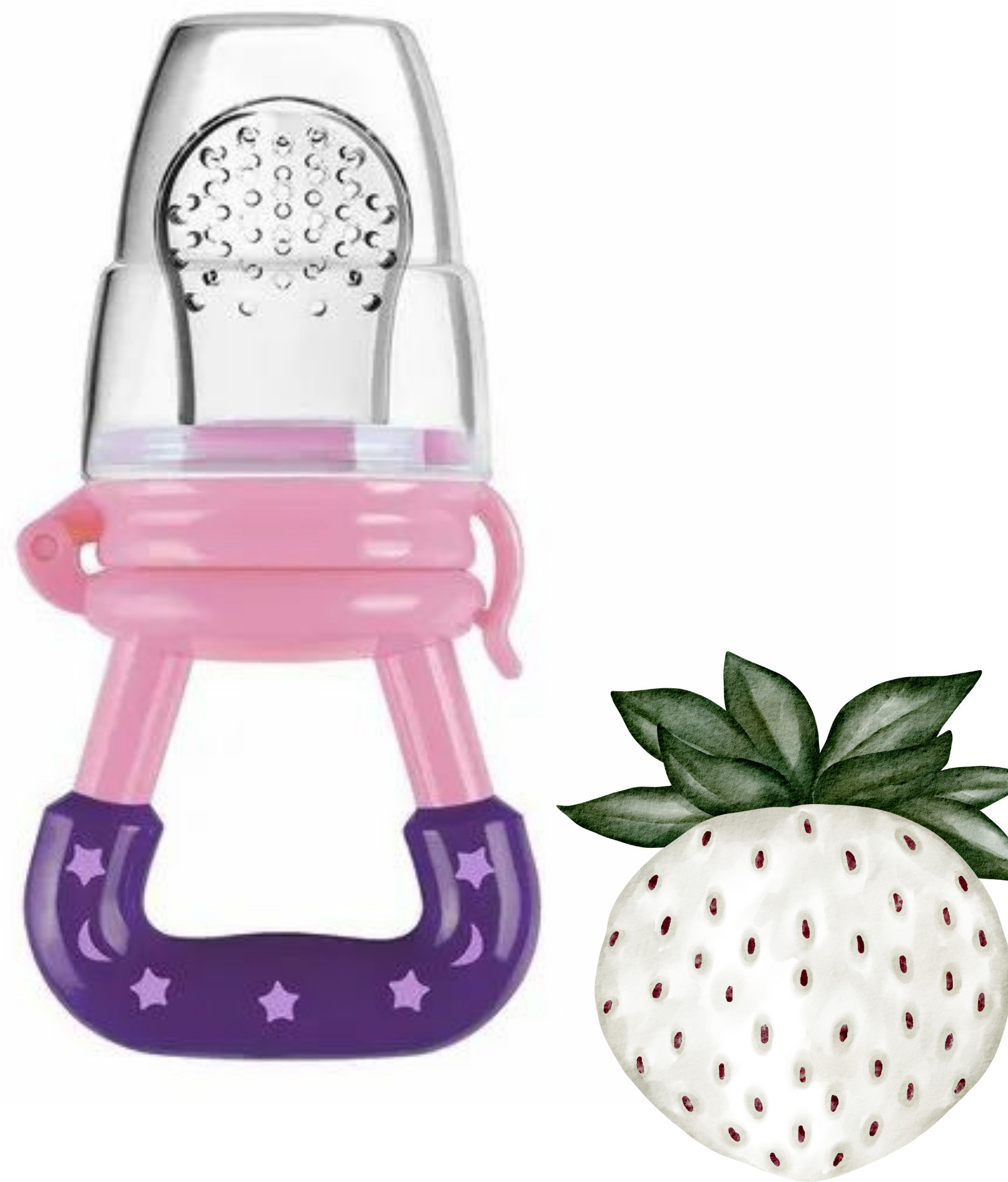 aapni dukan SST Sales Baby Food And Fruit Nibbler & Pacifier Teether BPA Free Nibbler NH331 Feeder image 1