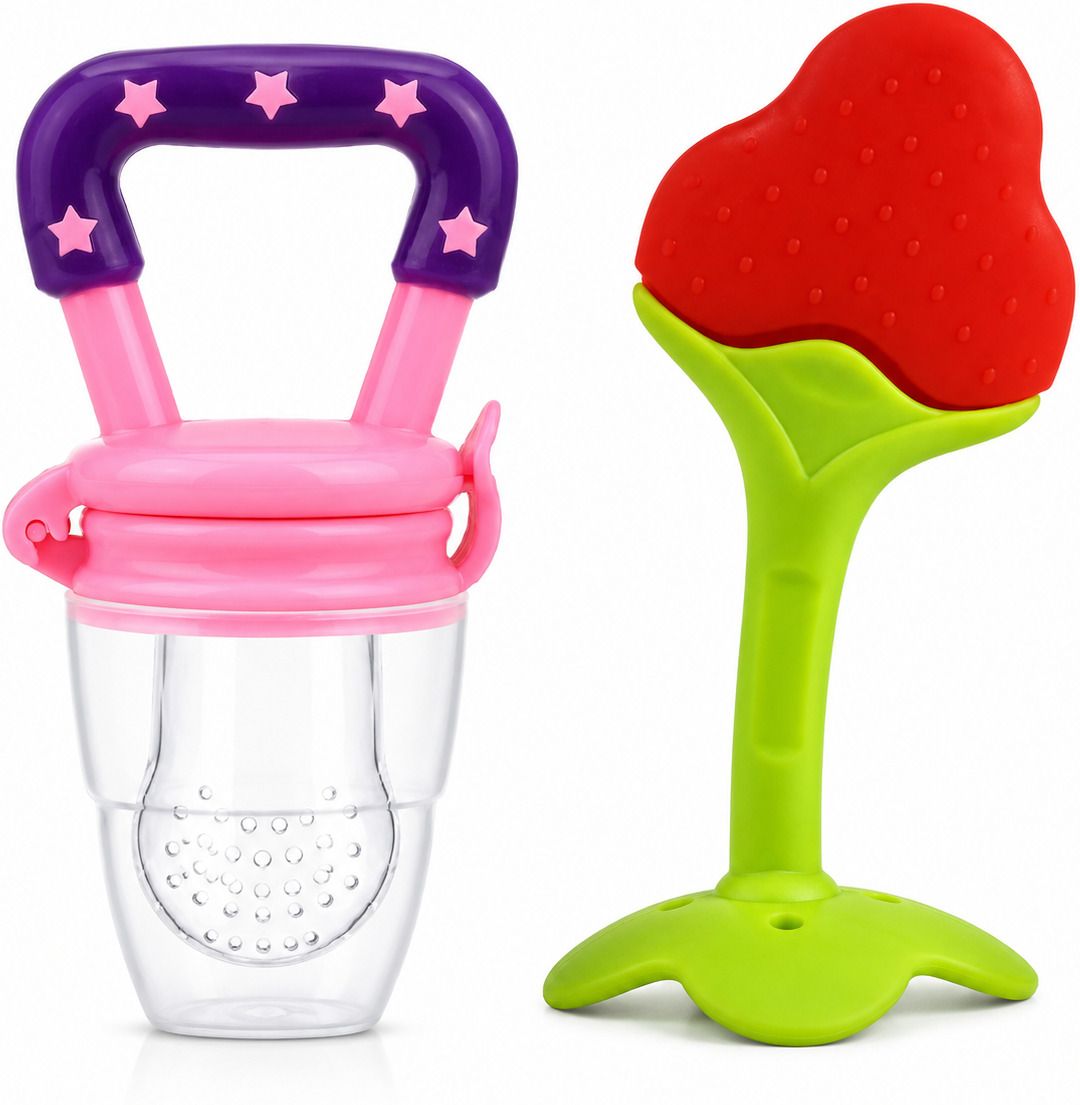 krushnm Baby Fruit Feeder & Teether Set Teether and Feeder-picture-28