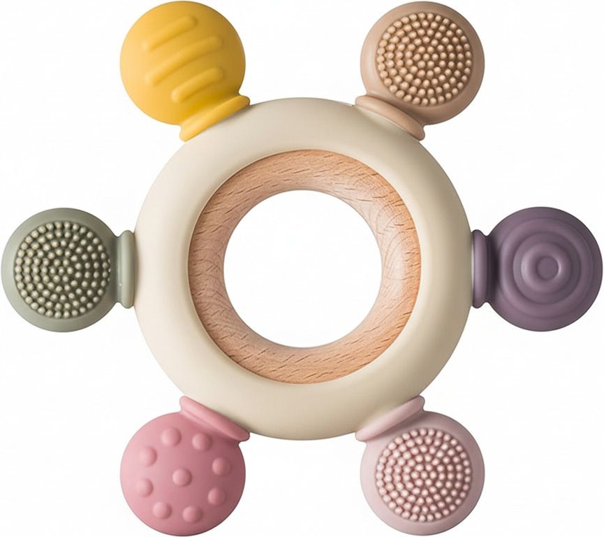 cozy kiddos BPA Free Silicone Rudder Baby Teething Toy Teether Teether-picture-12