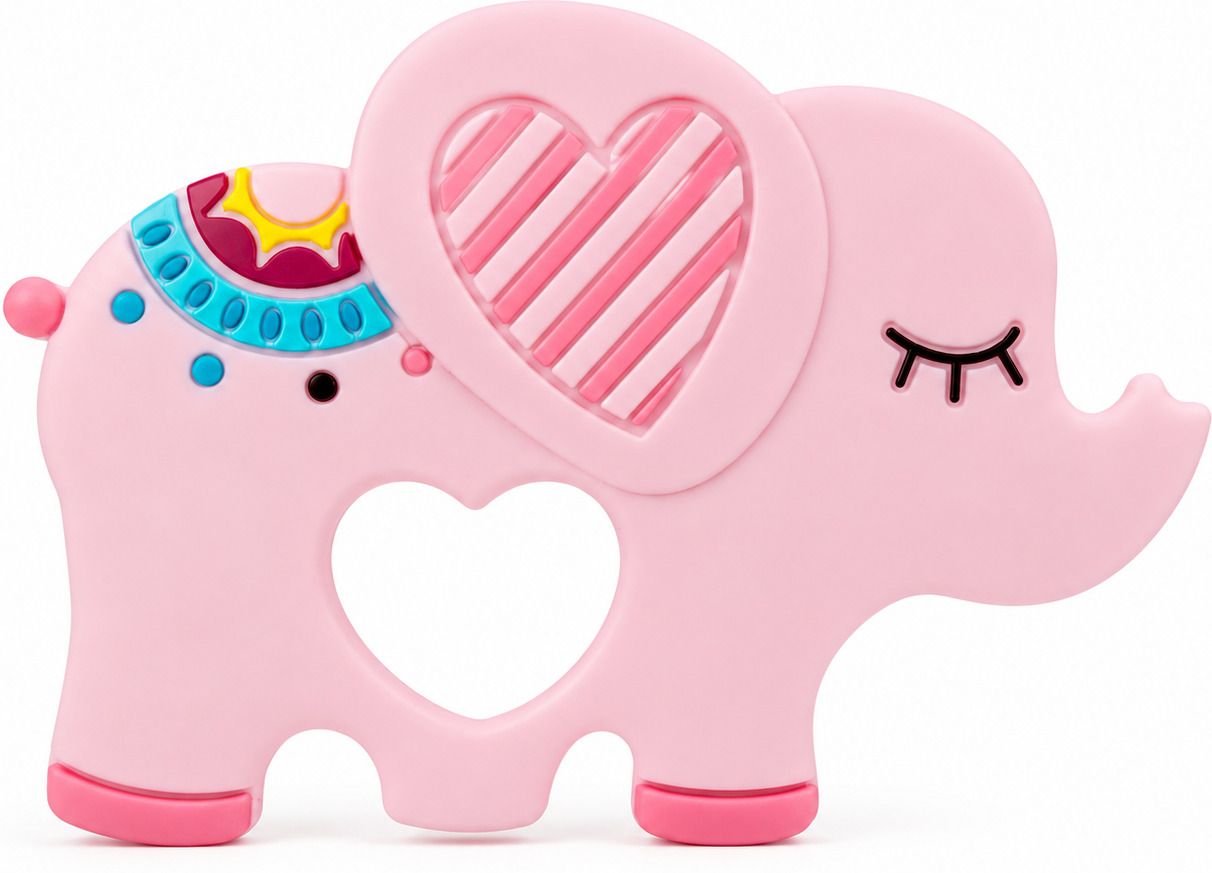 paritirth Elephant Silicone Baby Teether Teether-picture-3