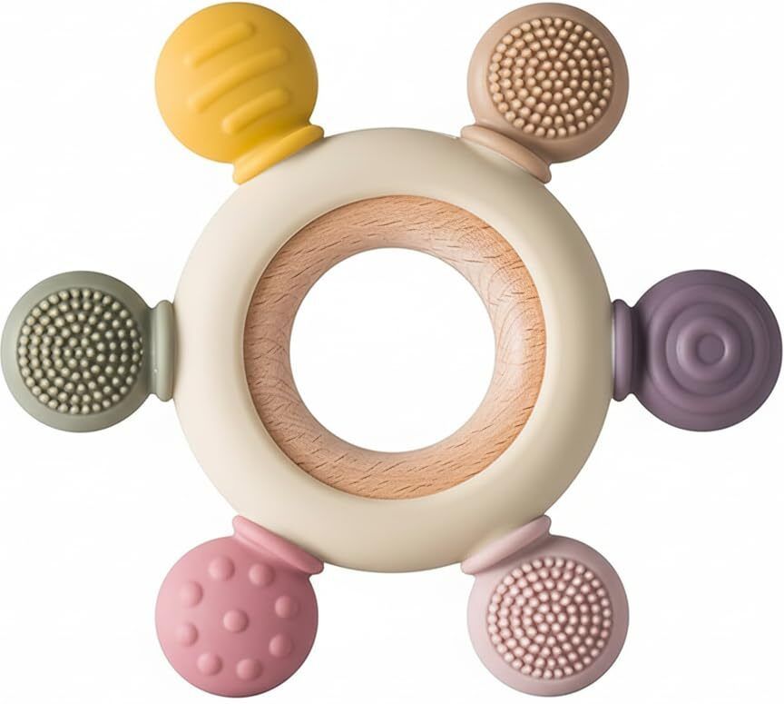 msnb Baby Teething Toys BPA Free Silicone Rudder Teether-picture-12