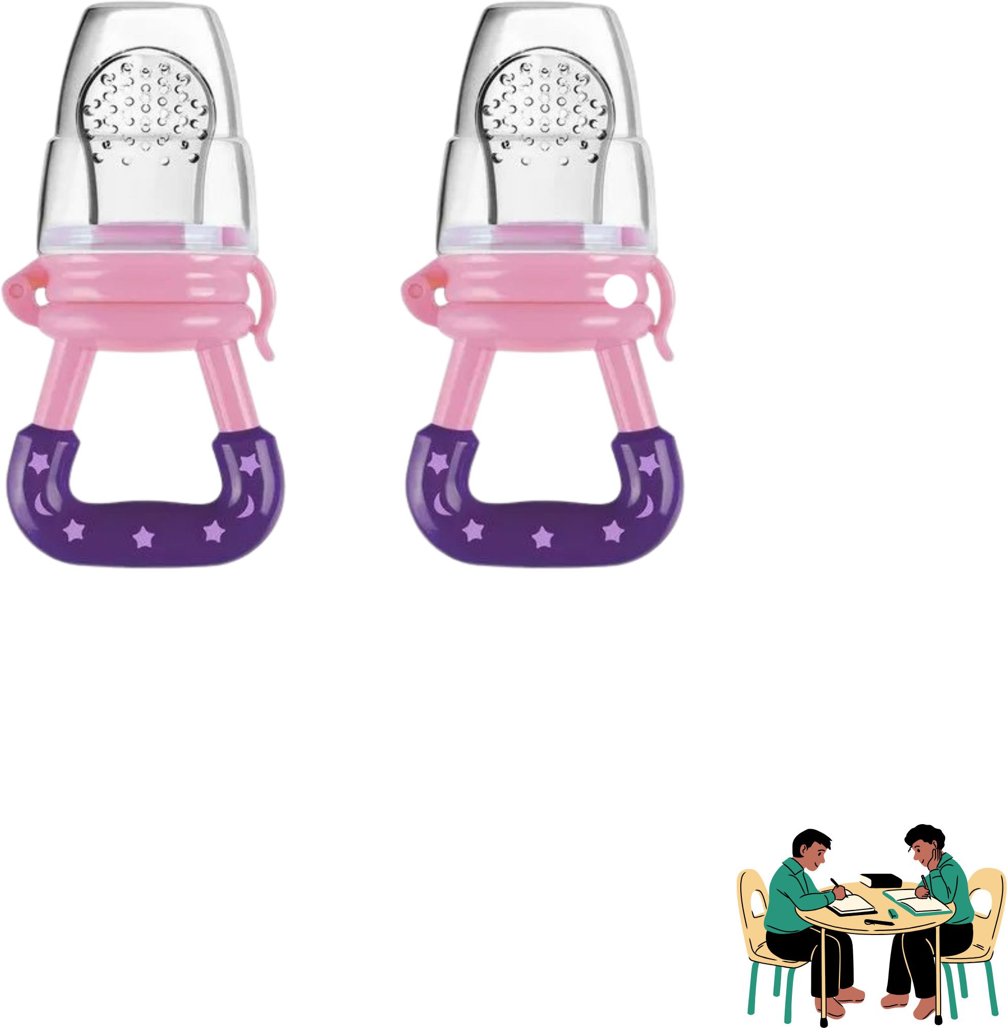 aapni dukan SST Sales Baby Food And Fruit Nibbler & Pacifier Teether BPA Free Nibbler TH211 Feeder-picture-16