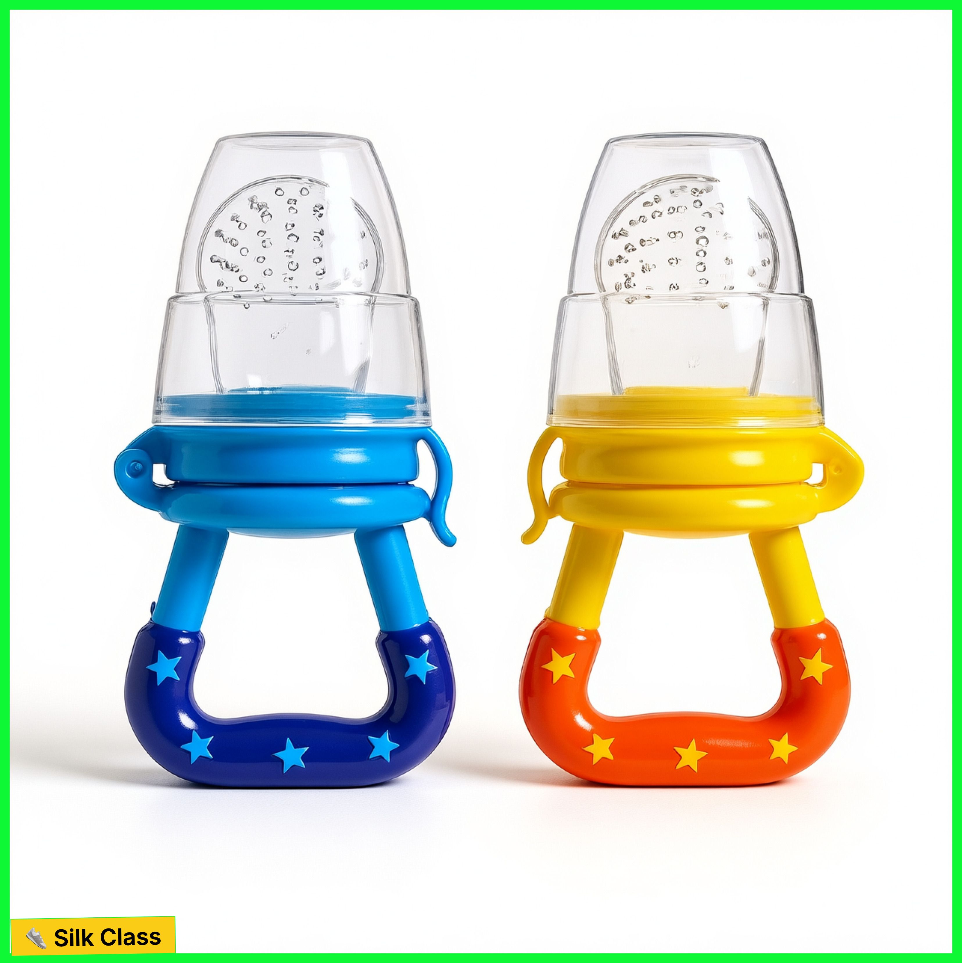 bubblino Silicone Baby Fruit Nibbler and Food Feeder Set, Soft Teether Toy for Infants Feeder-picture-32