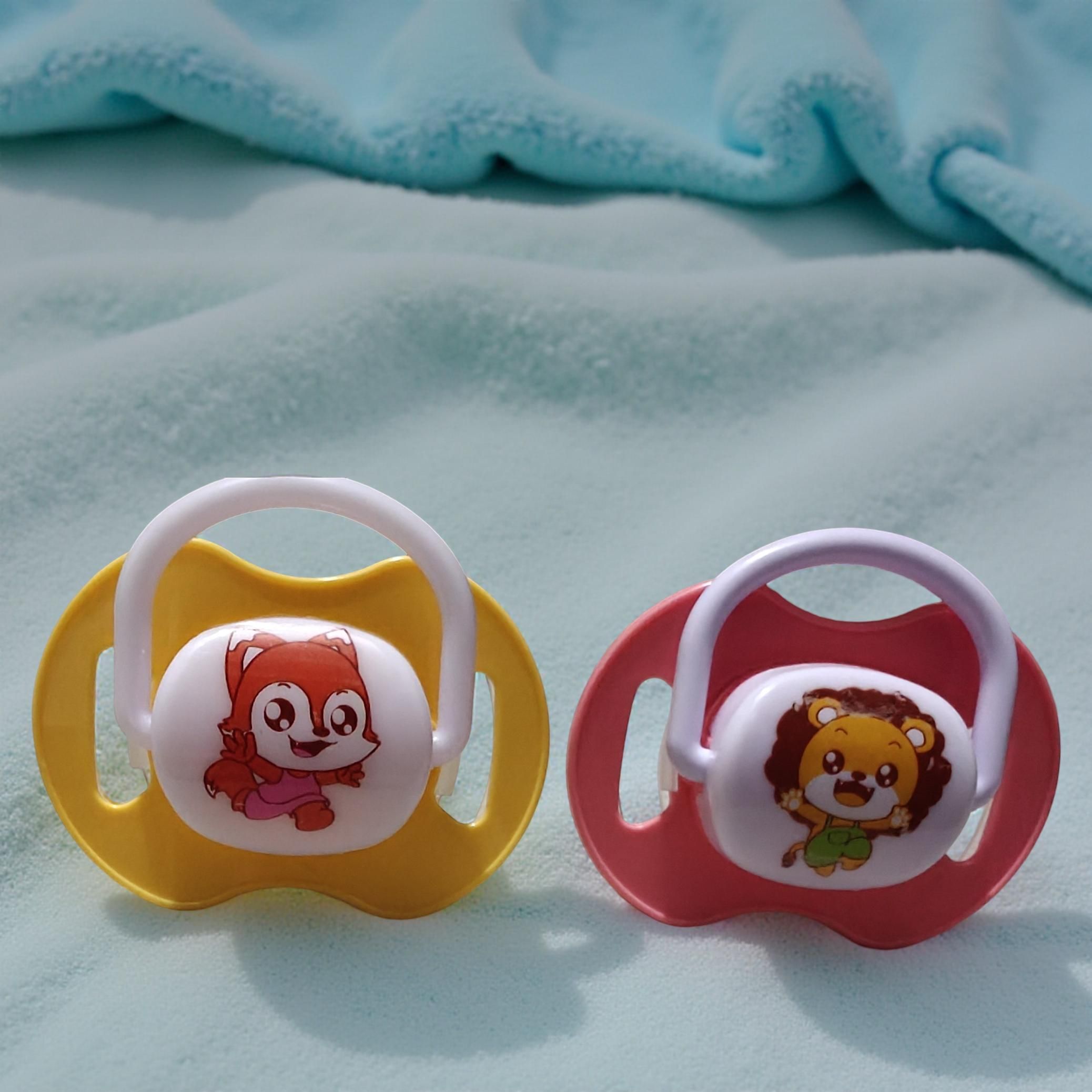 Cartoon Design Pacifier | BPA-Free Soft Touch Silicone Orthodontic Soother Set Soother