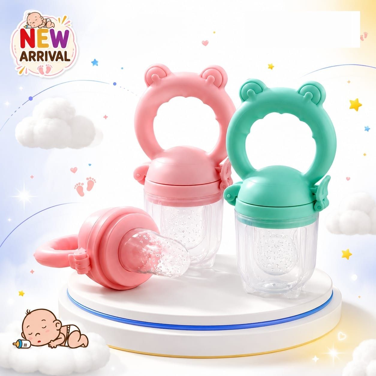 kiyaan Nibbler Feeder | Soft Silicone Nipple & Easy-Grip Handle Teether and Feeder-picture-12
