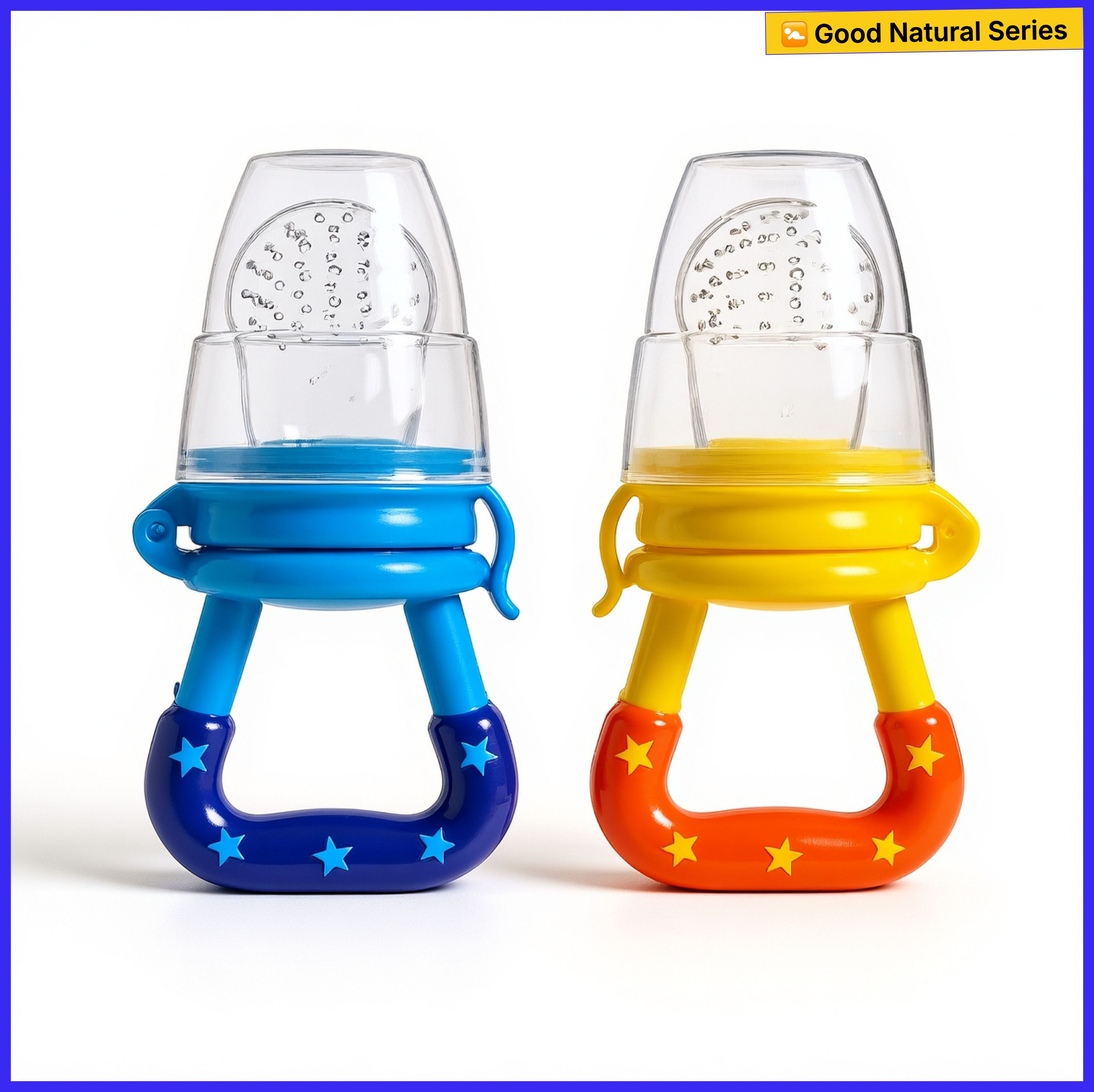 bubblino Silicone Baby Fruit Nibbler and Food Feeder Set, Soft Teether Toy for Infants Feeder-picture-47