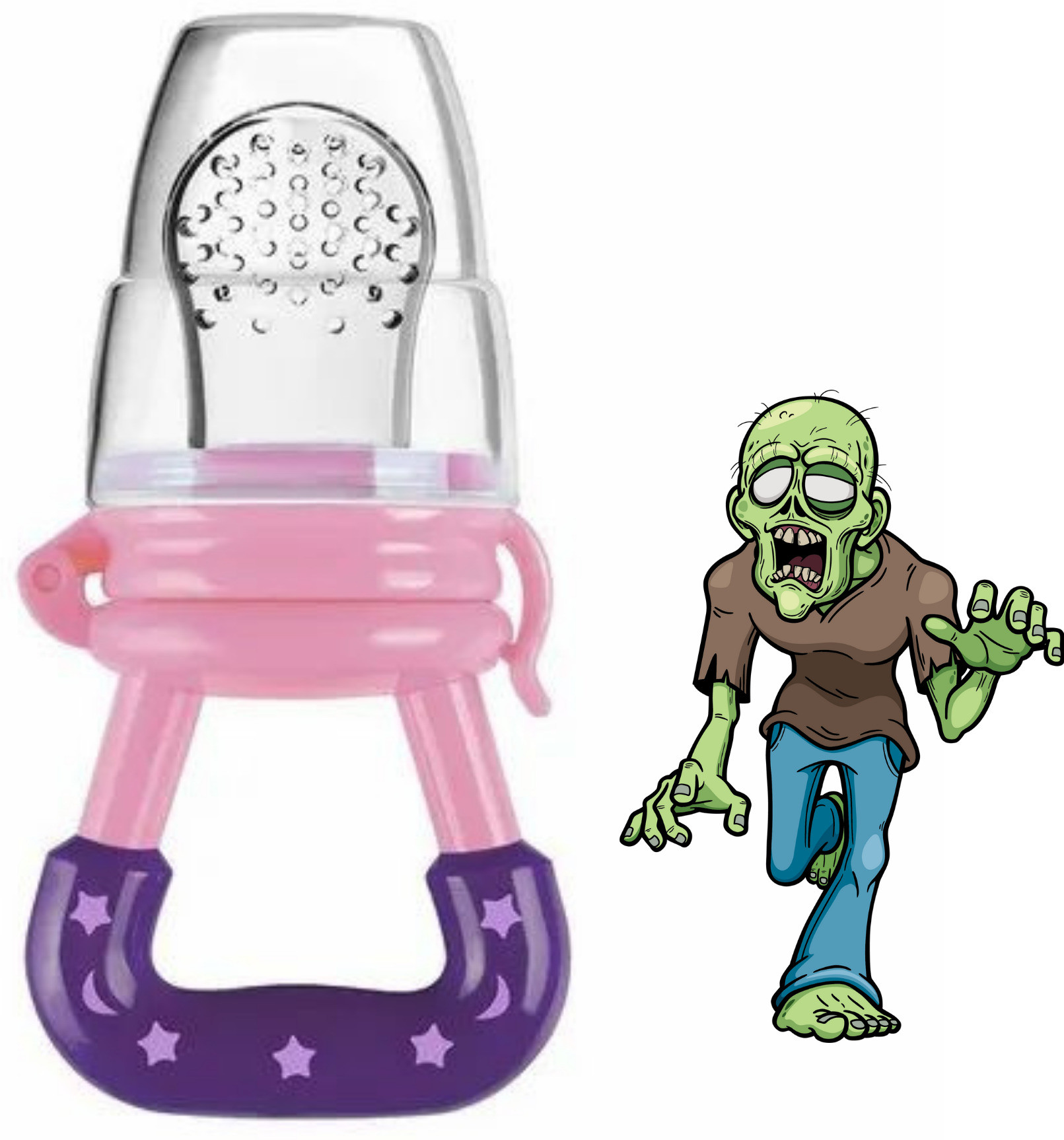 aapni dukan SST Sales Baby Food And Fruit Nibbler & Pacifier Teether BPA Free Nibbler BN224 Feeder image 1
