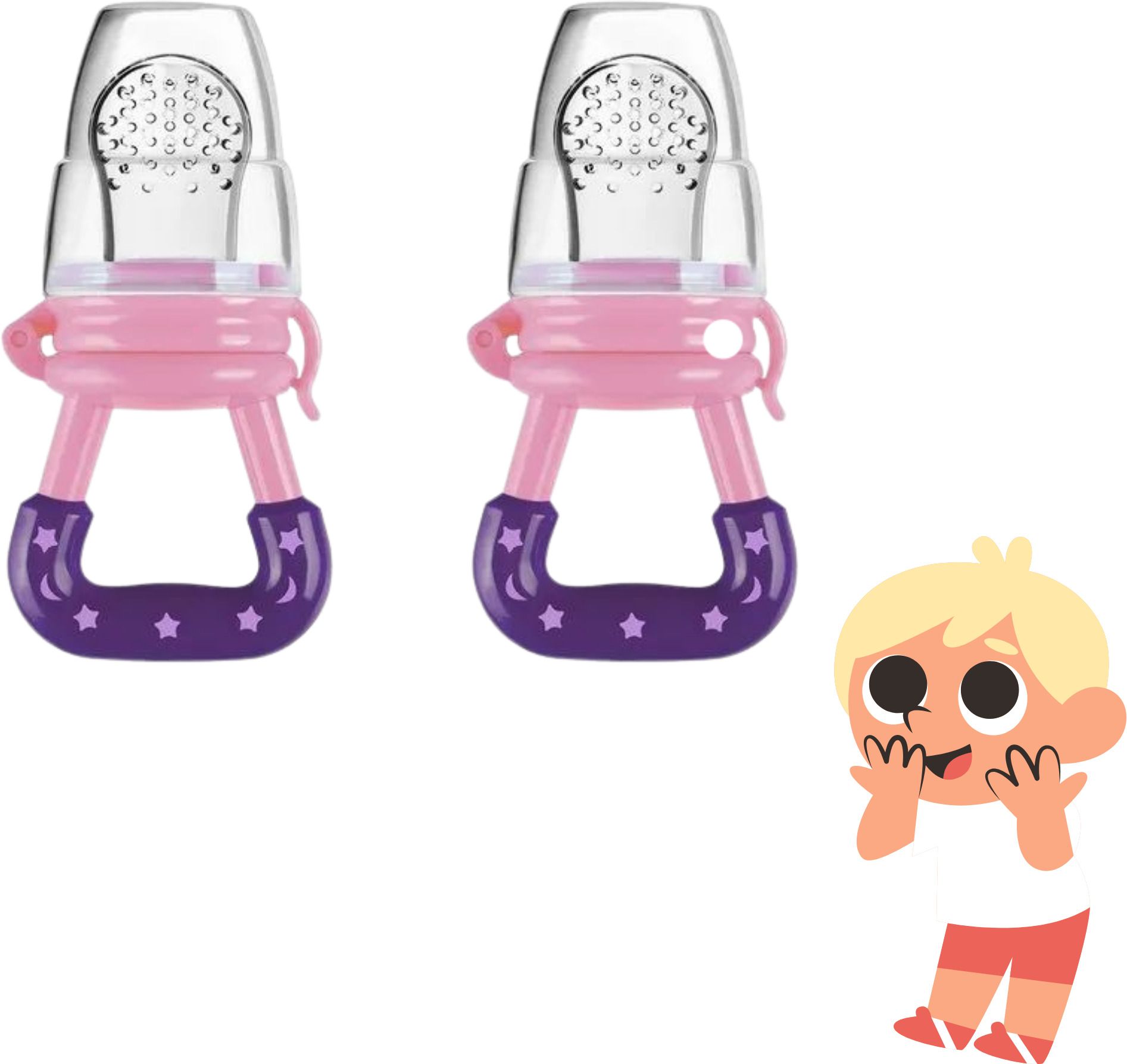 SST Sales Baby Food And Fruit Nibbler & Pacifier Teether BPA Free Nibbler TH449 Feeder-image-32