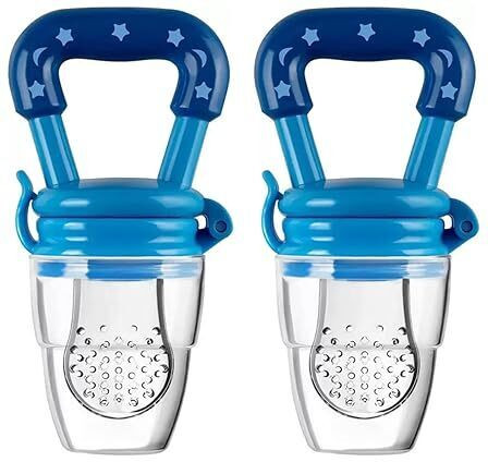 superdaze 2pc Fruit Nibbler with Extra Mesh, Soft Pacifier/Feeder Feeder image 1