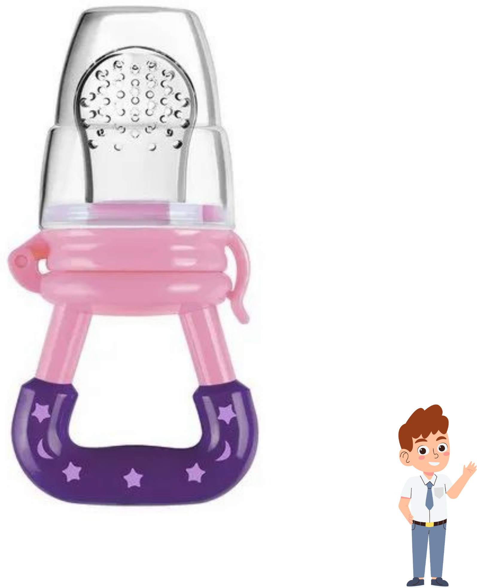 aapni dukan SST Sales Baby Food And Fruit Nibbler & Pacifier Teether BPA Free Nibbler BH309 Feeder image 1
