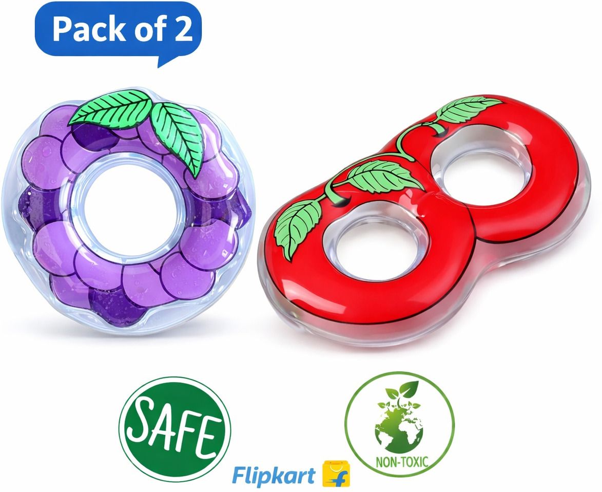 babywin Water Teether Grape and Cherry Fruit Shape Baby Teething Toy 4m+ Teether-picture-22