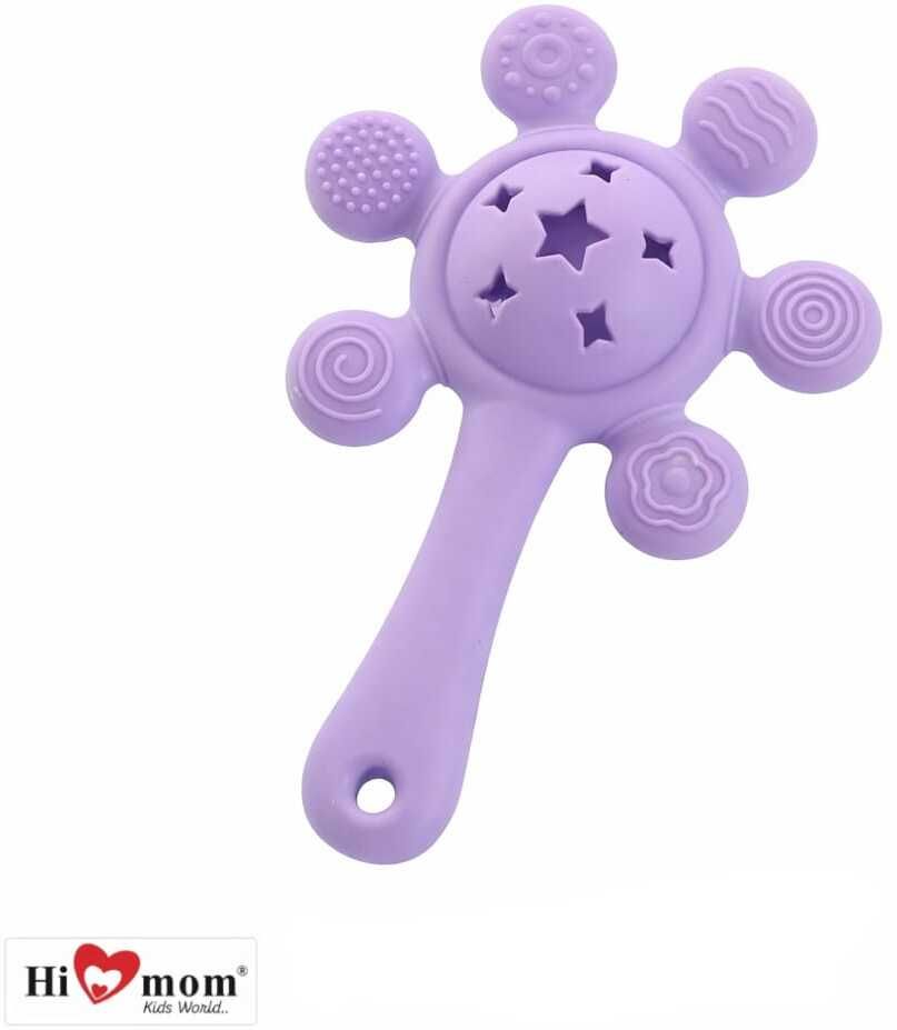 hi mom Star Grip Silicone Teether for Baby | Musical Rattle Teethers for 3 to 24 Months Teether-picture-16