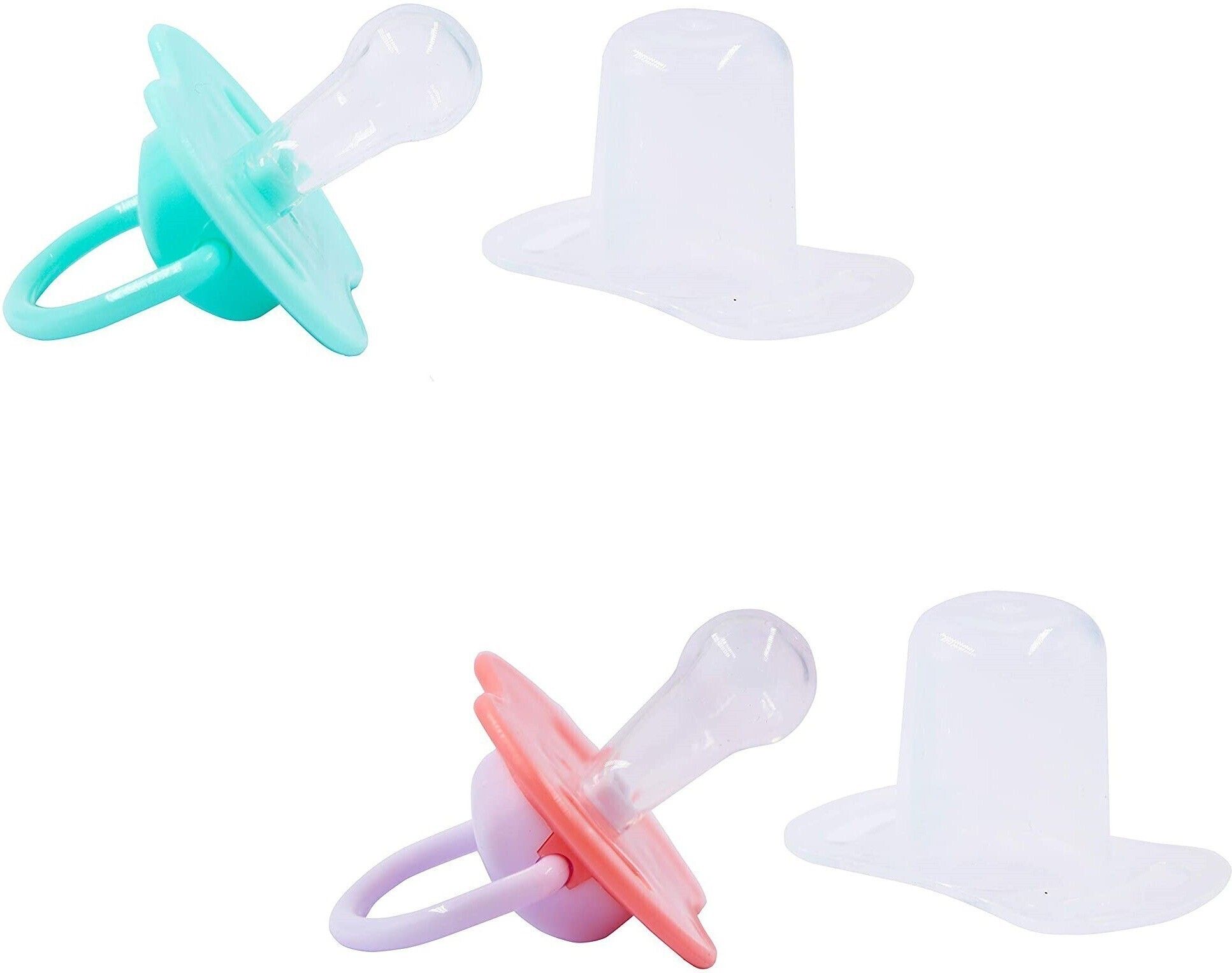 Non-Toxic BPA-Free Silicone Safe and Flexible Soft Nipple Baby Pacifier - Pack of 2 (EL-02) Soother