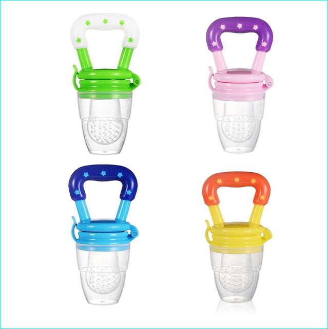Silicone Fruit Feeder Pacifier Set of 4 | BPA Free Baby Food Nibbler Feeder-image-22
