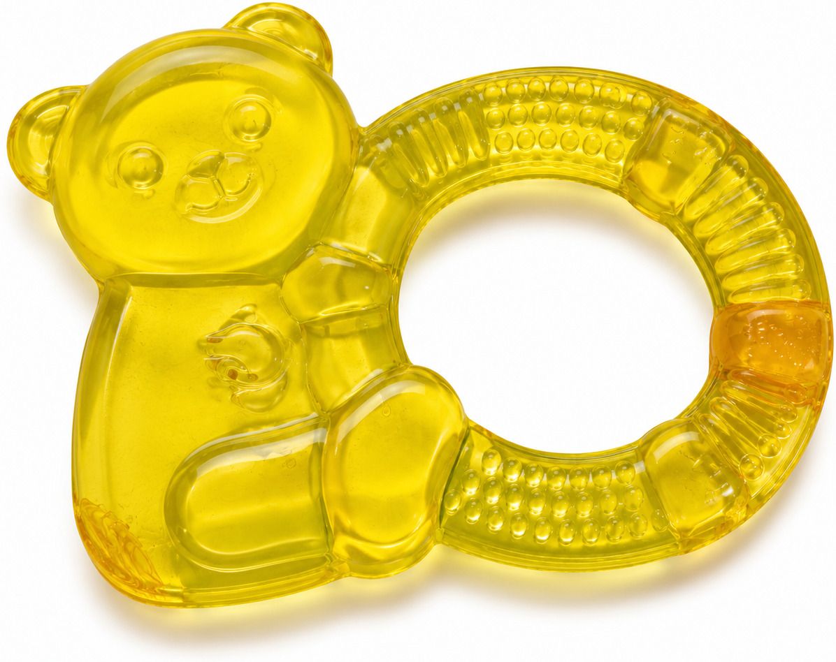 Baby Bear Water Filled Silicone Teether, BPA Free Gum Soother for Newborn Teether-image-4