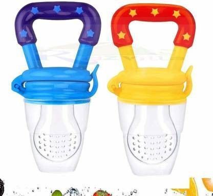 ss enterprises Fruit and Juice Feeder with Cover for 3-12 Months BPA Free Nibbler Feeding Safe Soother-picture-19