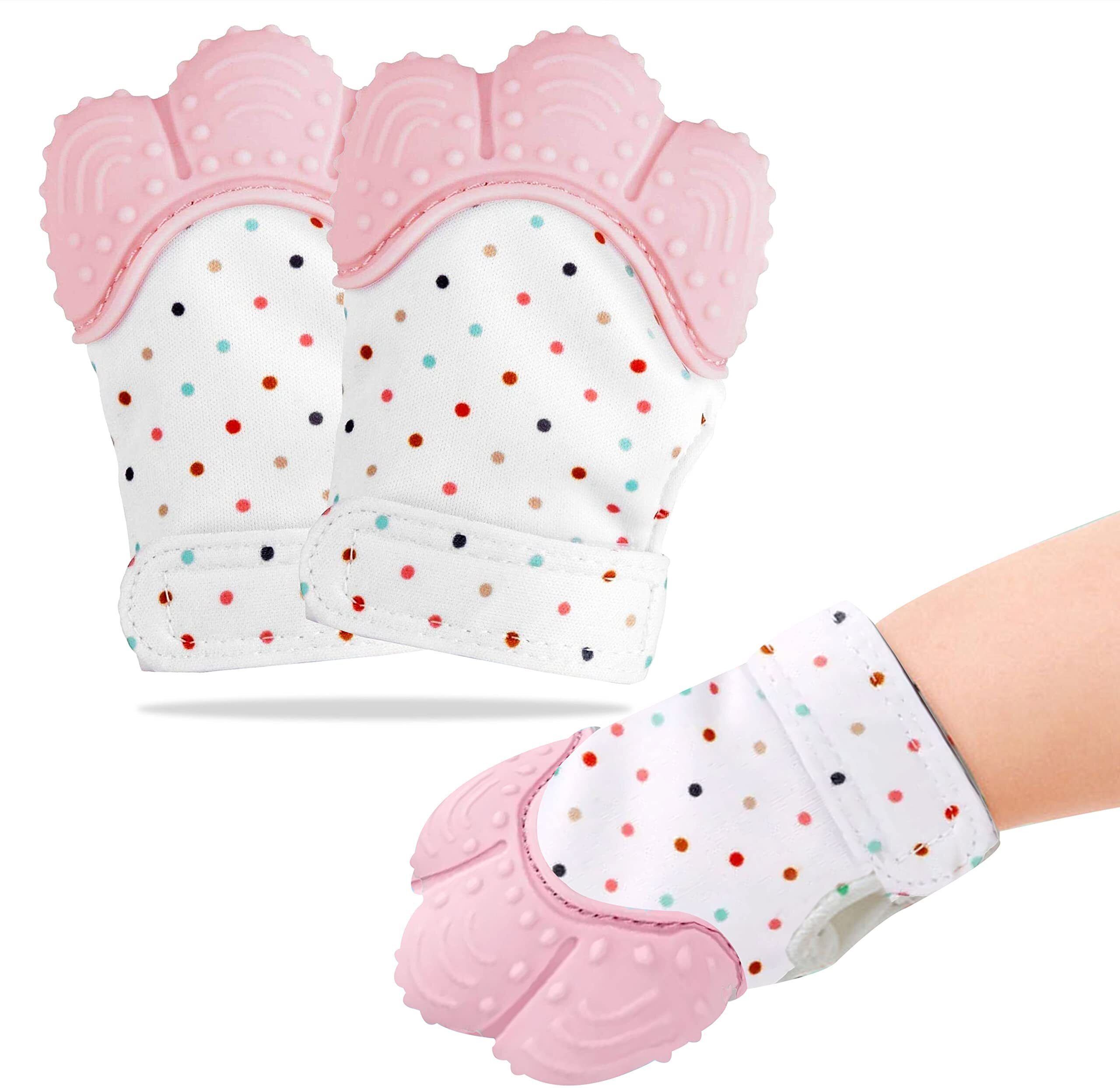 dakos Silicone Baby Teether, BPA Free Baby Teether Toy with Hand Glove Design Teether-picture-11