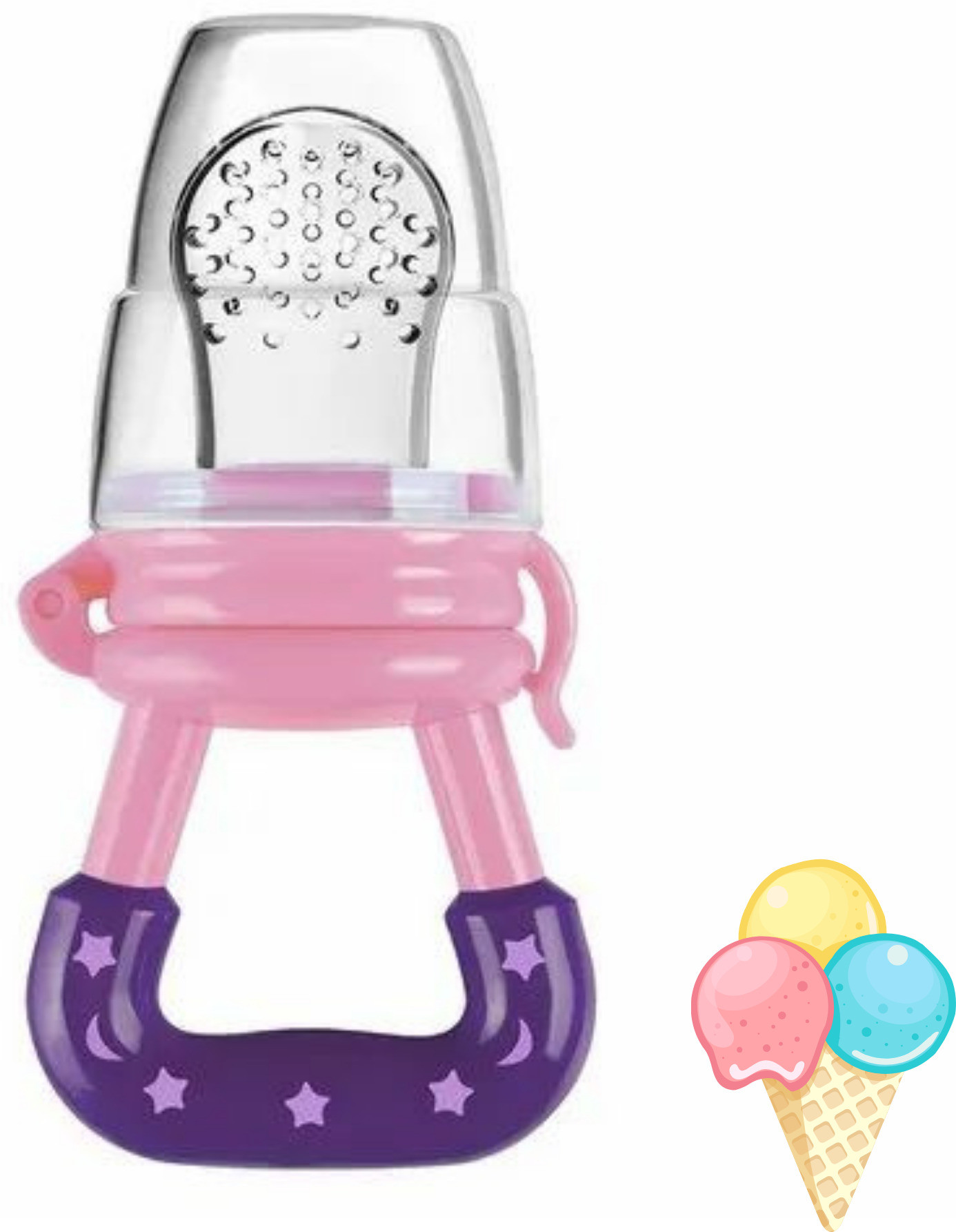 aapni dukan SST Sales Baby Food And Fruit Nibbler & Pacifier Teether BPA Free Nibbler BN78 Feeder image 1