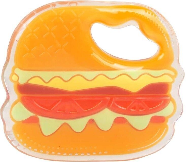 Multi-Textured Soft Silicone Teether (Orange) Teether-image-28