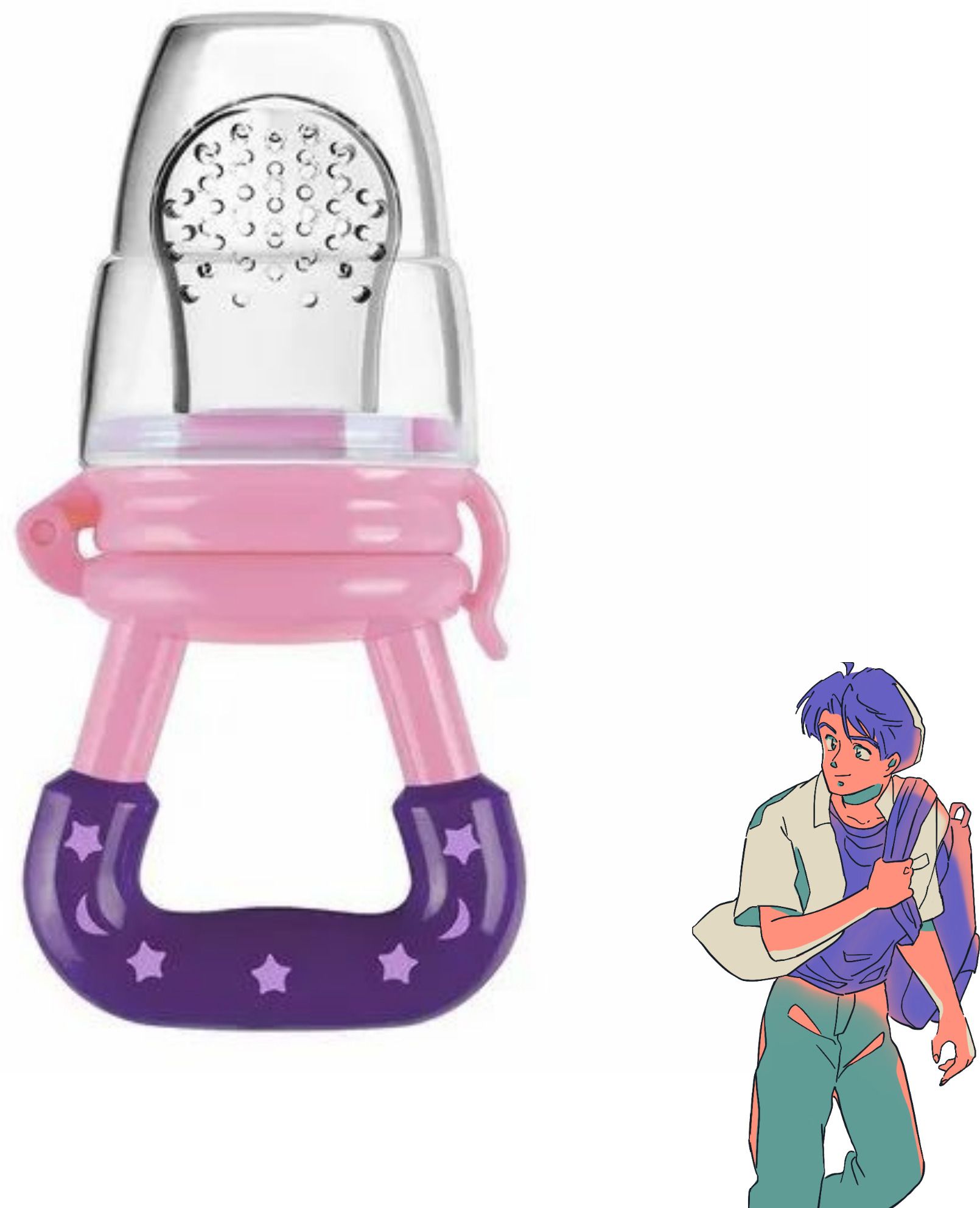 SST Sales Baby Food And Fruit Nibbler & Pacifier Teether BPA Free Nibbler BH390 Feeder-image-38