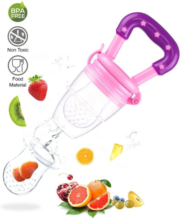 quantcomm tech Baby Food Feeder|Fruit Pacifier|Fruit Nibbler-Best Teether|Soft Fruit Teether Feeder-picture-36