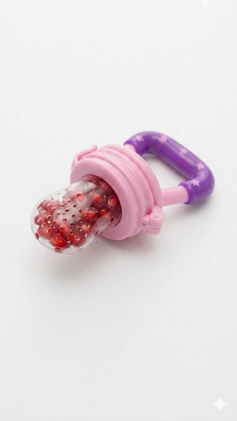 Baby Fruit Feeder Pacifier | Silicone Food Nibbler & Teether for Babies Feeder-image-7