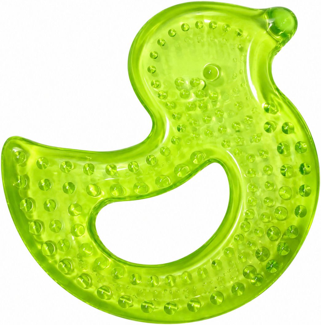 Baby Water Filled Silicone Duck Teether, Soft Chew Toy for Newborn Teether-image-34