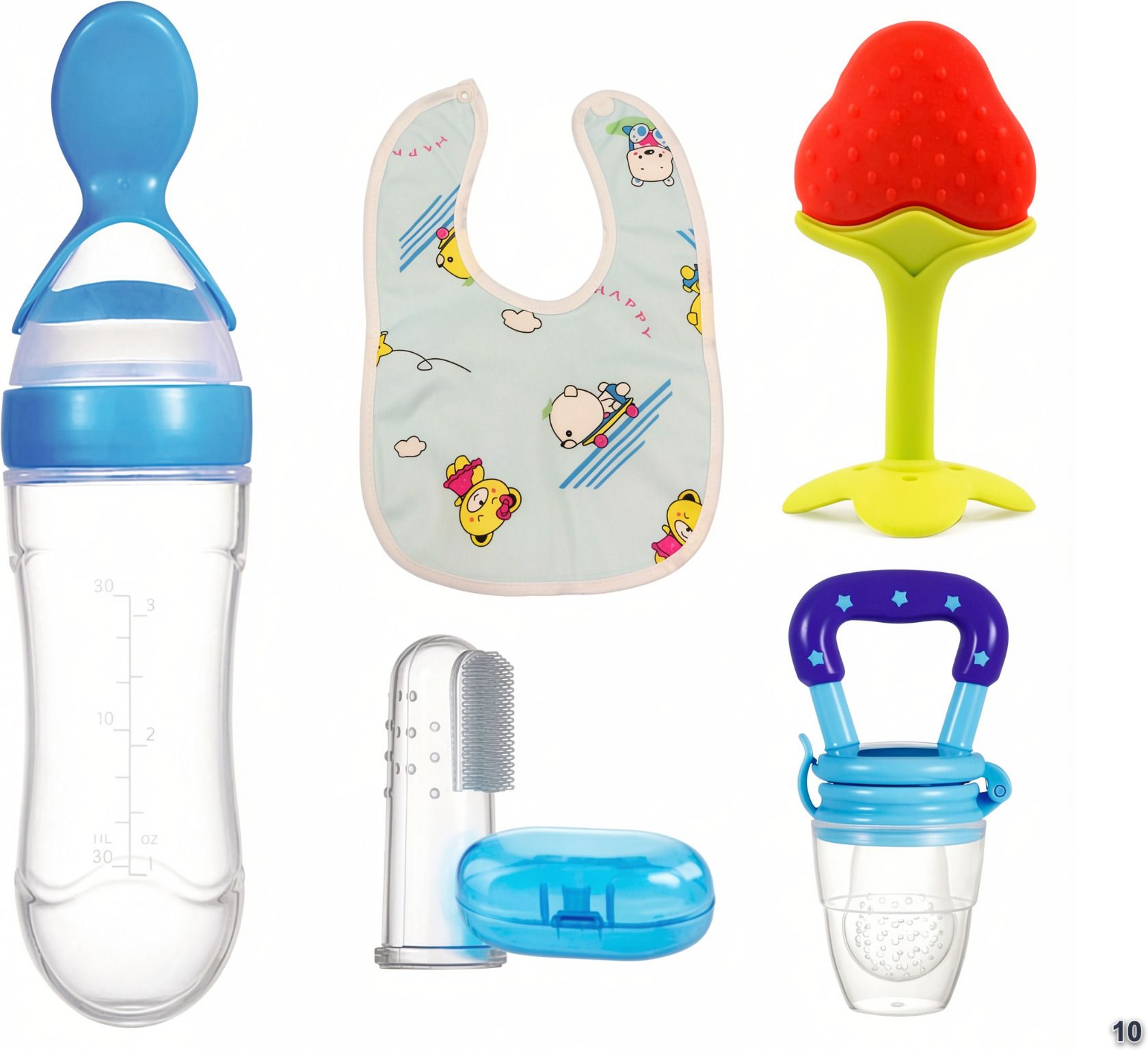 Silicone Fruit Feeder Pacifier Set of 4 | BPA Free Baby Food Nibbler Feeder-image-25