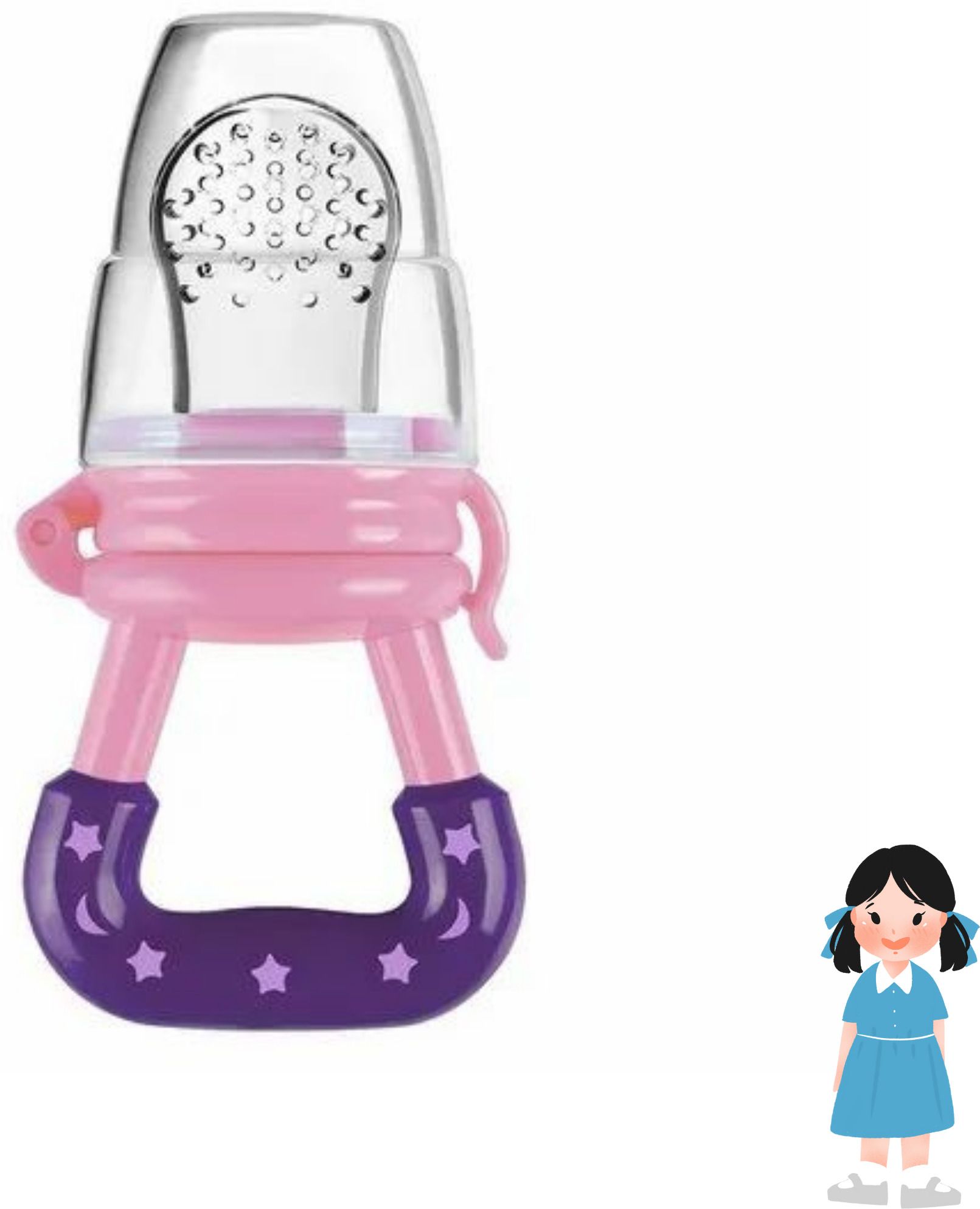 aapni dukan SST Sales Baby Food And Fruit Nibbler & Pacifier Teether BPA Free Nibbler BH293 Feeder-picture-19